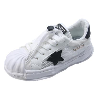 China 2022 New Wholesale White Mesh Children's Foam Breathable Star Unisex Breathable Sports Shoes for sale