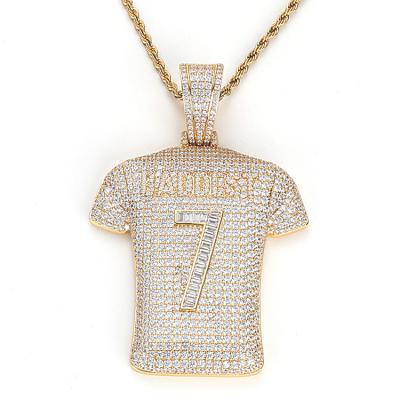 China Custom Hiphop JWY Premium Quality Hip Hop Pendant Gold And Silver Plated Iced Out Big Pendants Men for sale