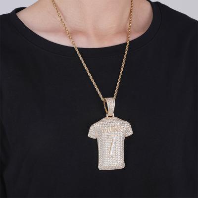 China Custom Hiphop JWY Gold Plated Brass Zircon Hip Hop Pendant Iced Out Rapper Necklace Pendant for sale