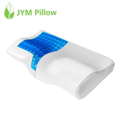 China Memory Gel Therapy Memory Foam Bed Pillow Queen Pillow Cutout Cooling Cervical Pillow For Side Sleepers for sale