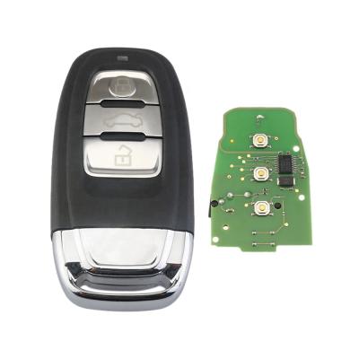 China +Metal Plastic 3 Buttons Keyless Entry 315MHz 433 MHz 8T0959754C Smart Remote Car Key Fob For Audi A1 A4 Q5 RS7 S6 Remote Key for sale