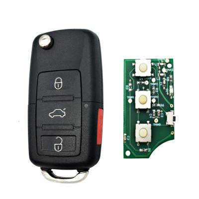 China Plastic Car Flip Remote Key 315MHz HLO1J0959753AM/HLO1J0959753DC +Metal 4 Buttons For Volkswagen Eos Golf GTI Jetta Rabbit Smart Auto Key for sale