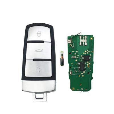 China +Metal Plastic 3 Keyless Buttons 433 MHz ID48 Chip 3C0959752BA Remote Control Car Key Cover Case For VW Passat B6 3C B7 Magotan for sale