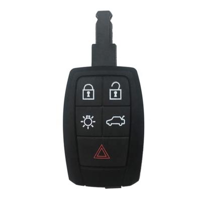 China 5 +Metal 4+1 Button Car Plastic Remote Smart Key Blank Shell Fob For Volvo C30 C70 S40 V50 for sale