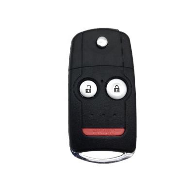 China +Metal Plastic 2+1 Buttons HON66 Car Flip Key Fob Case Shell For Honda Acura MDX 2007-2013 Smart Remote Acura RDX 2008-2019 Key Shell for sale