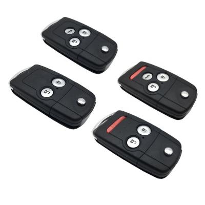 China Car Key Shell Case 2/2+Case 1/3/3+1 Smart Key Flip Folding Buttons Car Remote Shell Cover Fob For Honda Acura for sale