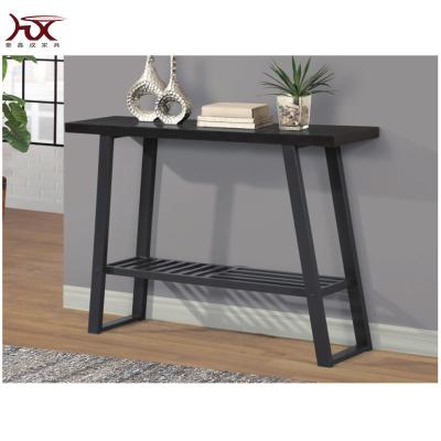 China Strong with Metal Shelf Metal Leg MDF Top Console Table for sale