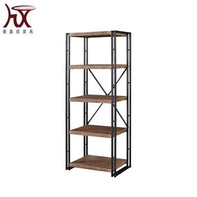 China 5 Tier Durable White Bookcase Rack Storage Display Rack Home Office Duty Wooden Book Shelves for sale