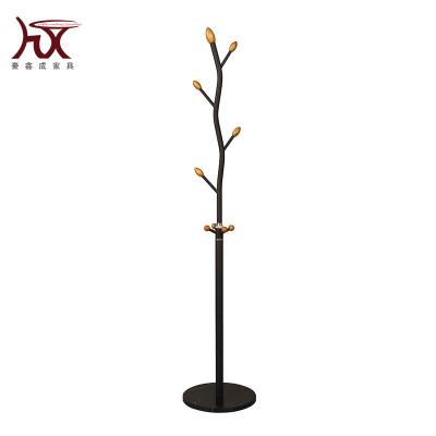 China Standing on Floor Office Hanger Hooks Marble Stable Interesting Floor Tree Style Coat Hat Rack Metal Coat Hat for sale