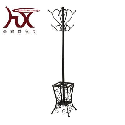 China Modern Tree Stand Base Tree Hat Hanger With One Umbrella Stand Metal Stand Coat Rack for sale