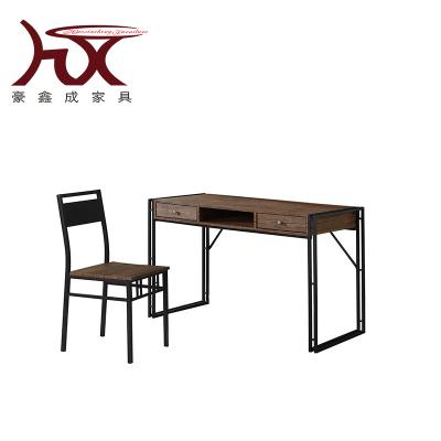 China Strong with chair and steel/metal drawer square table/desk for sale