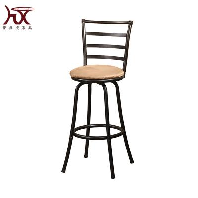 China Modern cheap modern metal cushion bar stool umpire chair with footstool for sale