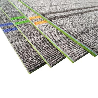 China Washable Fire Retardant Removable Office Carpet House 50x50 Commercial Carpet Tiles for sale