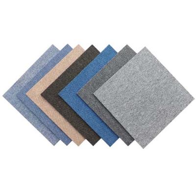 China Washable Non Woven Office Mat Tile Backing 50*50cm PP Carpet Tiles Customized for sale