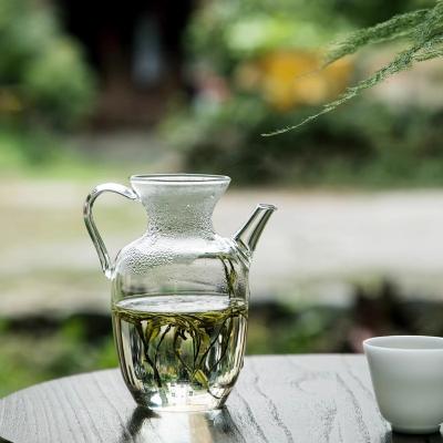 China Sustainable Brewing Tea Fair Glass Cup heat resistant transparent glass teapot with infuser for sale