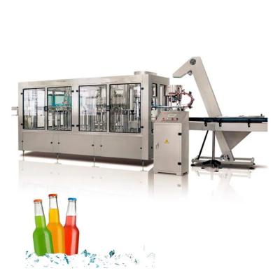 China Glasflaschenflüssigkeitsfüllmaschine Automatische Schaumwasserproduktion zu verkaufen