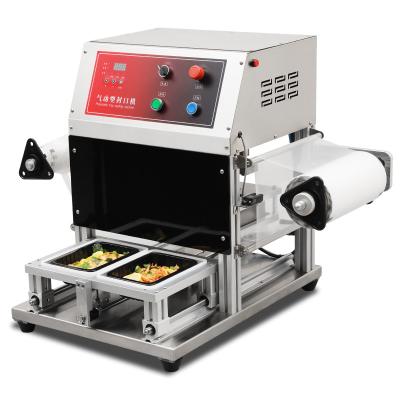 China 3 lijn automatische automatische noedels soepbeker verzegelmachine met rol film diameter max 200 ml Te koop