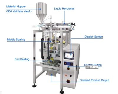 China Máquina de enchimento 45mm do malote do champô da máquina de embalagem do saquinho do óleo de BOPP à venda