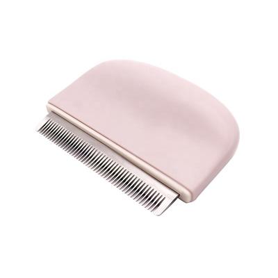 China Reusable Portable Self-cleaning Comb Fiber Hair Removal Comb Reusable Eco-friendly Pet Cat Dog Pet Hair Remover for sale