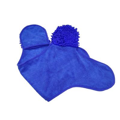 China Sustainable Hot Selling Custom Made Amazon Chenille Microfiber Dog Towel For Pets for sale