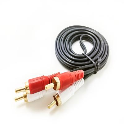 China China Supplier Speaker 1.5M 2RCA To 2RCA Video Audio AV Cable For DVD HDTV STB 1080P for sale