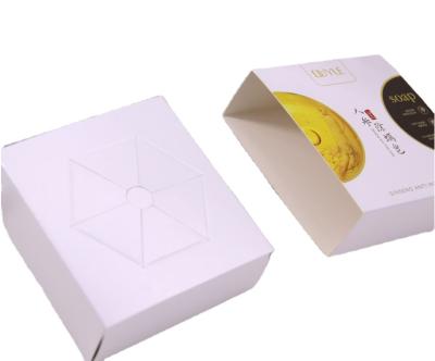 China Recyclable Fancy Custom Printed 300 Gsm Small White Paper Box Cosmetic Package for sale