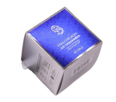 China Recycled Materials Customized Recycled Packaging With Logo Printing Silver Paper Box Square for sale