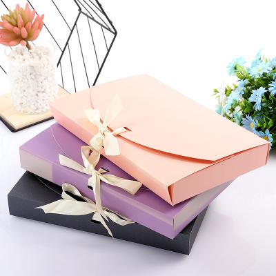 China Biodegradable Customized Printing Recycled Luxury Silk Cardboard Scarf Box Packaging for sale