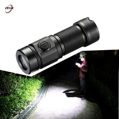 China ODM Lanterna Linternas Xm-L2 Lumen ODM Mini Magnet Usb Rechargeable El Feneri LED Flashlights Camping OEM Real 1100 Torch Instant Light Hlm for sale