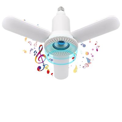 China 36w Indoor E27 360 Angel Energy Saving 2020 White Upgraded Cool Stereo Lamp RGB LED Bulb Speaker Music Light Changing Audios for sale