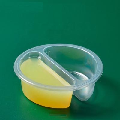 China Plastic Round Slot 2 Compartment Sauce Takeaway Cup for sale