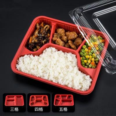 China Meal Prep Food Former Storage Stocked Production 4 Compartment Bento Boxes for sale