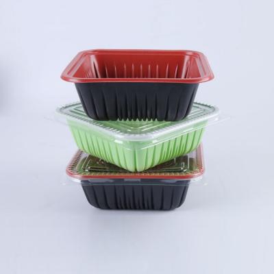 China Environmental protection takeaway food container box, disposable rectangle food pp plastic bowls for sale