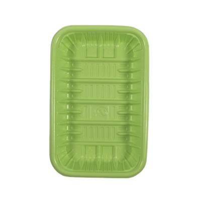 China Environmental Protection Factory Wholesale Disposable Tableware Tray Rectangle Green Support Food Grade PP OEM Welcomed 50 Ctn for sale