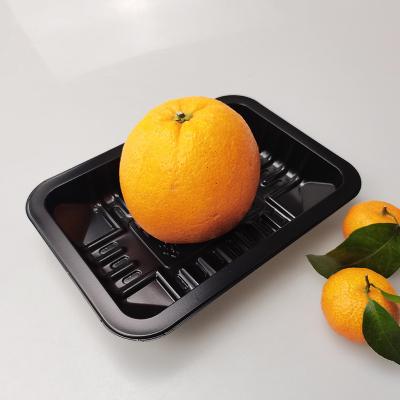 China Environmental Protection Best Selling Factory Price Wholesale Black Disposable Plastic Tray For Supermarket for sale