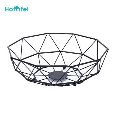 China Lightweight Food/Beverage Fruit Basket Multifunctional Vegetable Wire Metal Organizer Rack Storage Basket for Kitchen Countertop for sale