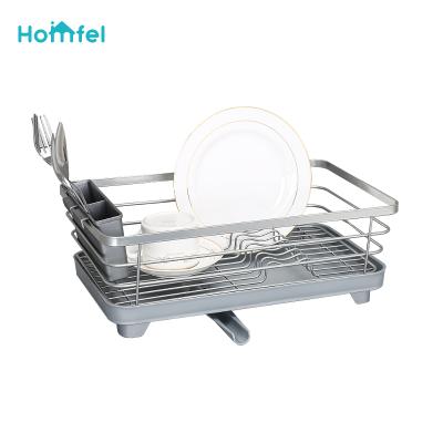 China Sustainable Compact Steel Organization And Dish Rack Dish Drainer Racks Wire Kitchen Racks for sale