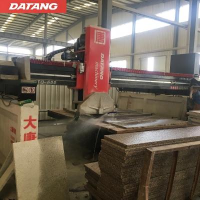 China DTQ Hotels Easy Operation Marble Granite Slab Cutter Stone Block Cutting Bridge Saw Machine for sale