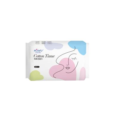 China Cotton Fiber Disposable Tissue Box Tissue Thick Facial Tissue for sale