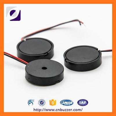 China Black ABS 9 Volt 4800Hz Wire Buzzer , 85dB Micro Piezo Transducer for sale