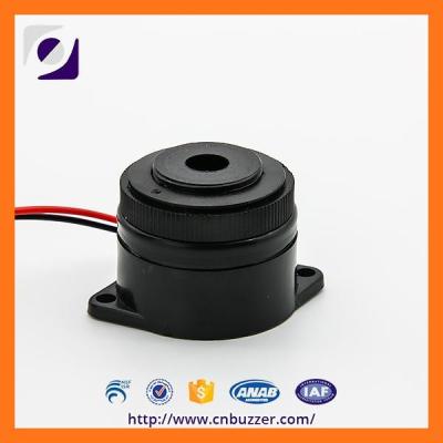 China 12V 30mm Black Siren Piezo Alarm Buzzer With Continous and Pluse tone for sale