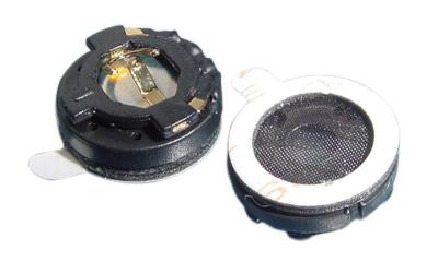 China Loud Micro 13mm Mylar Speaker with 0.25W Rated Power and 8Ω at 1KHz for sale