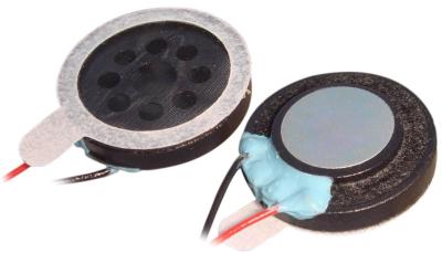 China Miniature 17mm Mylar Speaker with 0.5W Rated Power and 85dB Sound Pressure Level for sale