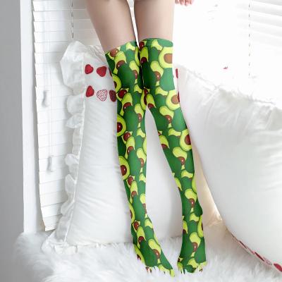 China Breathable Custom Printing Stockings Custom Printing Fruit Long Storing for sale