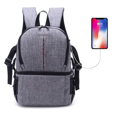 China Camera Shoulder Bag Sleeve Bag Fashion Waterproof Camera Backpack Professional Dslr Bag With Usb Left Rain Cover Photography Laptop Backpack Fill Bags for sale