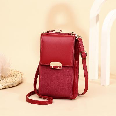 China 2021 New Arrival Luxury RFID Mobile Phone Wallets And Fashionable Women Designer Cheap Purses For Teenage Girls for sale