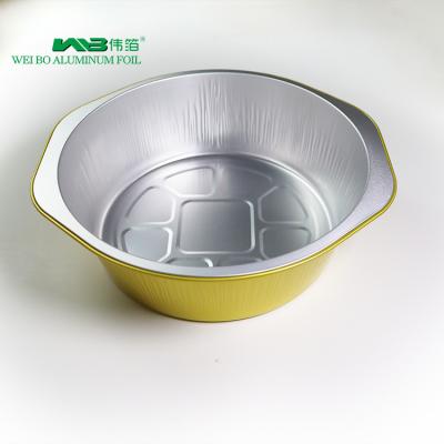 China Food Factory Wholesale Aluminum Cake Pan Round Baking Pans Disposable Aluminum Round Containers for sale