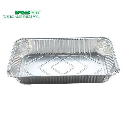 China Fast Food Foil Food Wrapper Foil Food Container Disposable Wrinkle Hole Non-Stick Foil Tray for sale