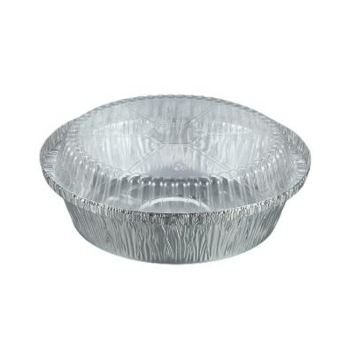 China Customizable Ready-to-eat Circle Shape Aluminum Container Size Aluminum Foil Baking Tray for sale