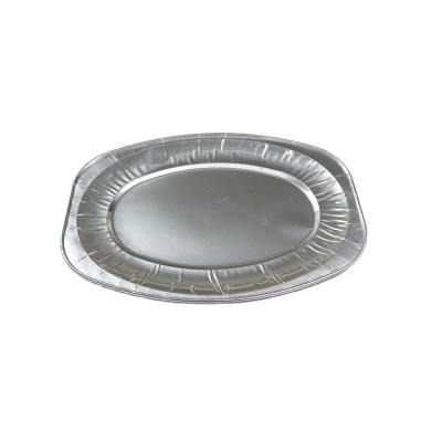 China Disposable Food Grade Aluminum Foil Chicken Wrapping Dish Turkey Pan Self Cooking Grill Dish Baking Tray for sale